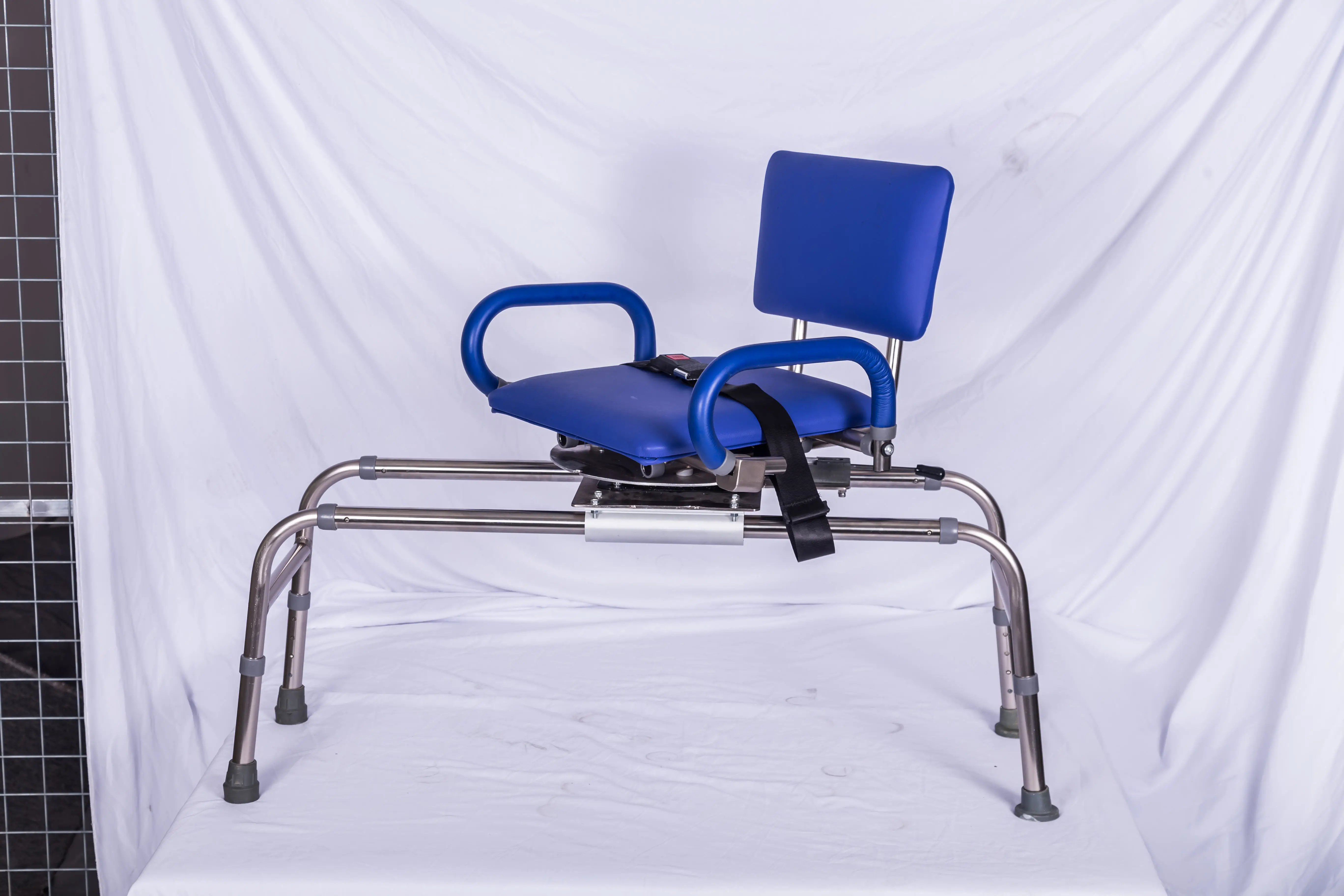 Premium Sliding Shower Chair Bath Transfer Bench with Swivel Padded Bath Tub Seat for Tubs and Shower