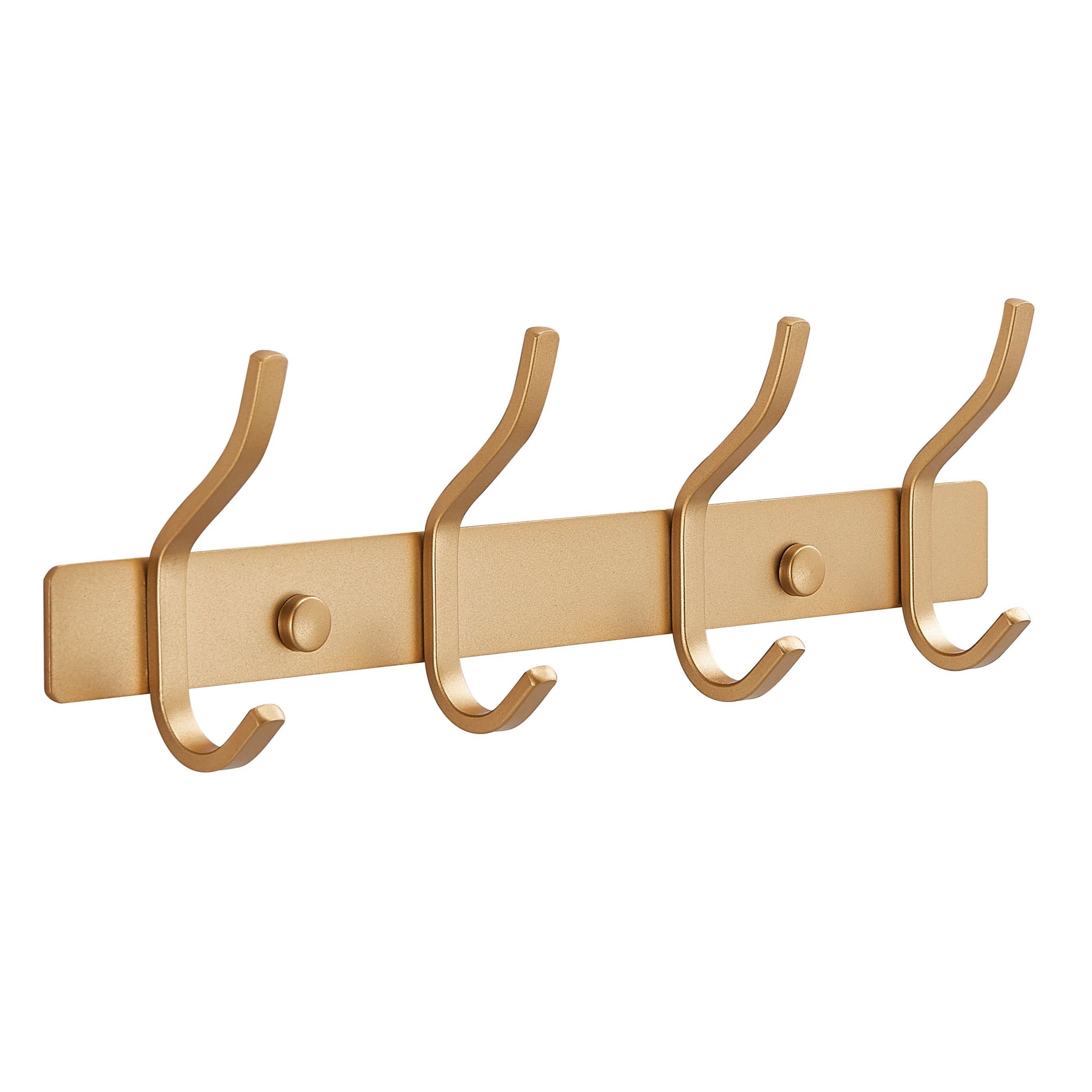 Best-Selling Wall Storage Tissue Jacket Hook Bathroom Door Hook Gold Stainless Steel Wall Mount Clothes Hook