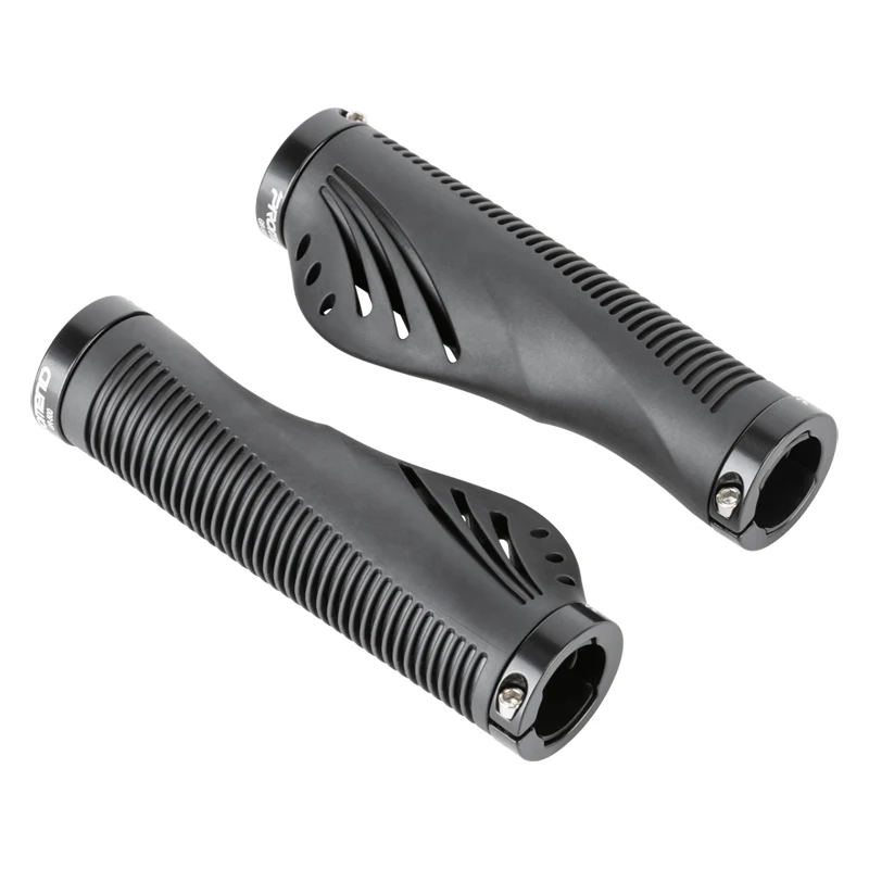 Promend Anti-Slip Hollow Mountain Bike Handlebar Grips TPR Rubber Locking Ergonomics Comfortable Bmx Bicycle Grips