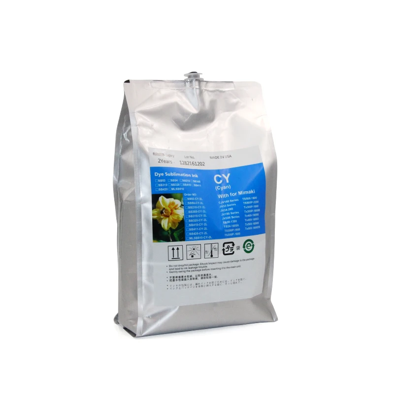 Ocbestjet 2L Sublimation Dye Ink Bag For Mimaki SB53 SB54 SB210 SB300 SB310 SB320 SB410 SB411 SB420 MLSB510 SB610