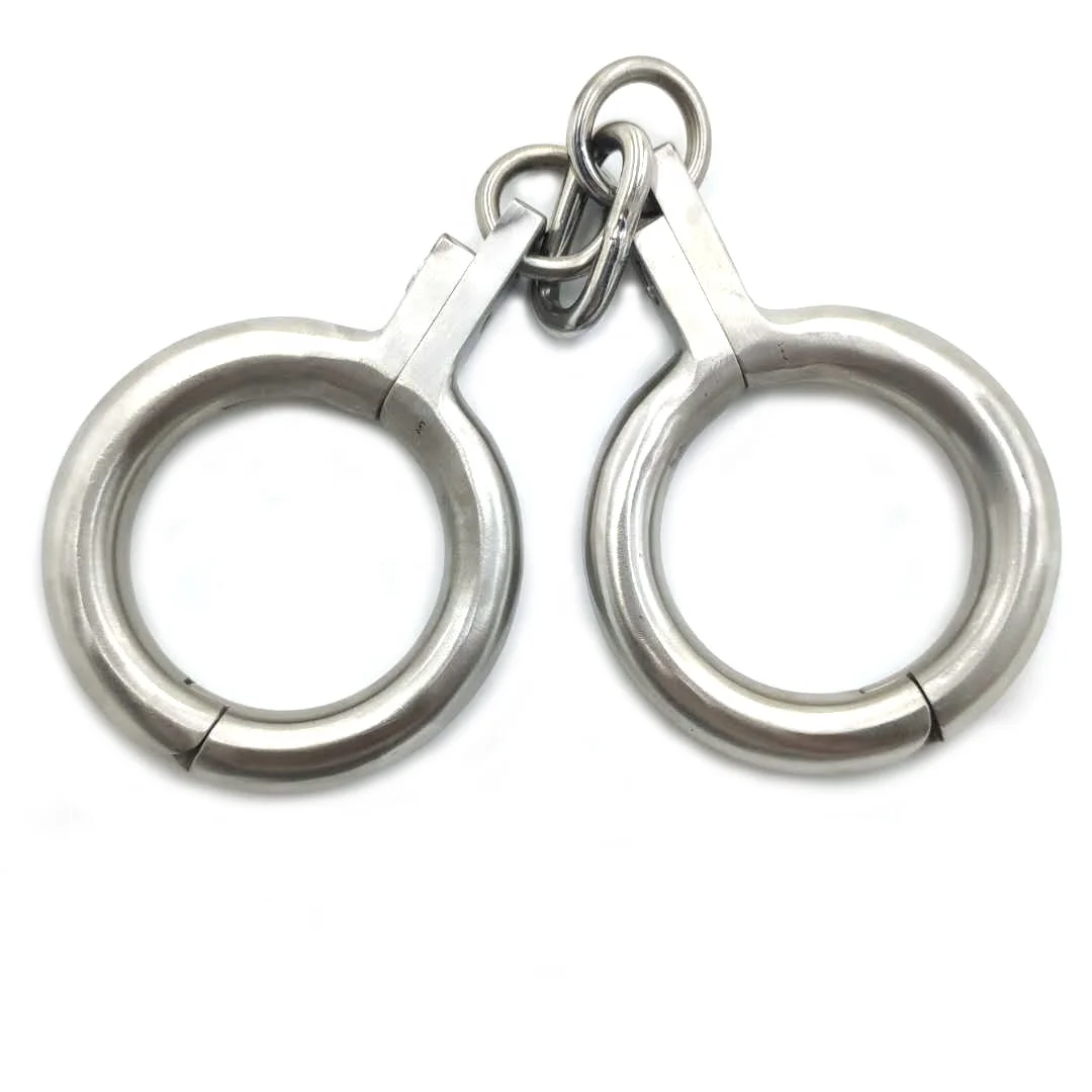 High quality BDSM stainless steel adult game sex handcuffs metal binding handcuffs male and female sex toys