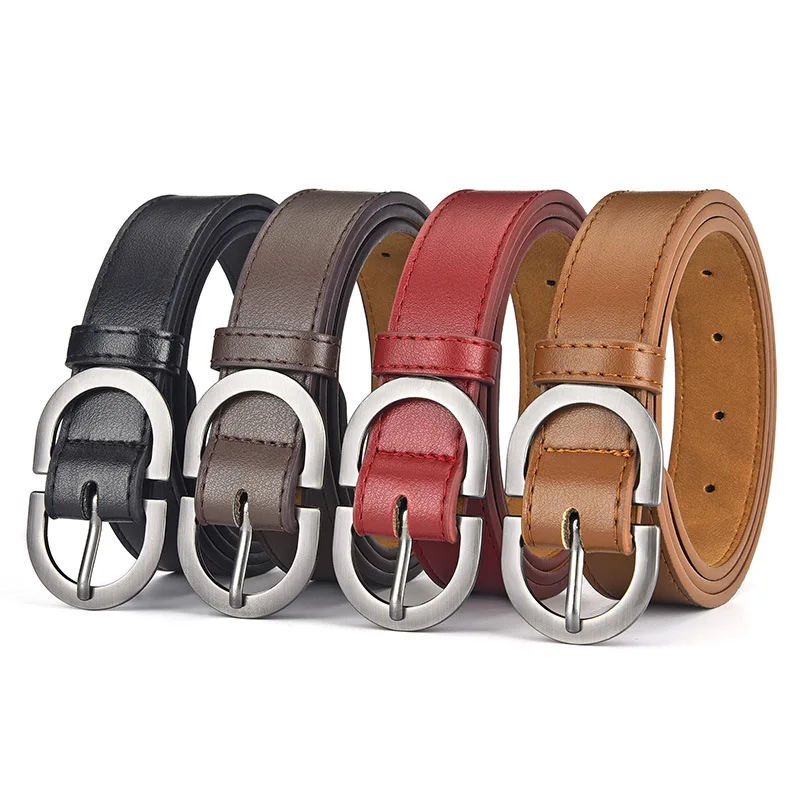 
All-match double D buckle belt simple decorative belt fashionable jeans belt 