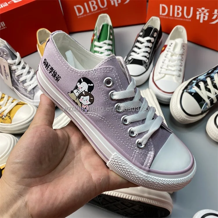 W7168 High Quality second hand canvas shoes wholesale running flat shoes wholesale mix shoes clearance stock lots