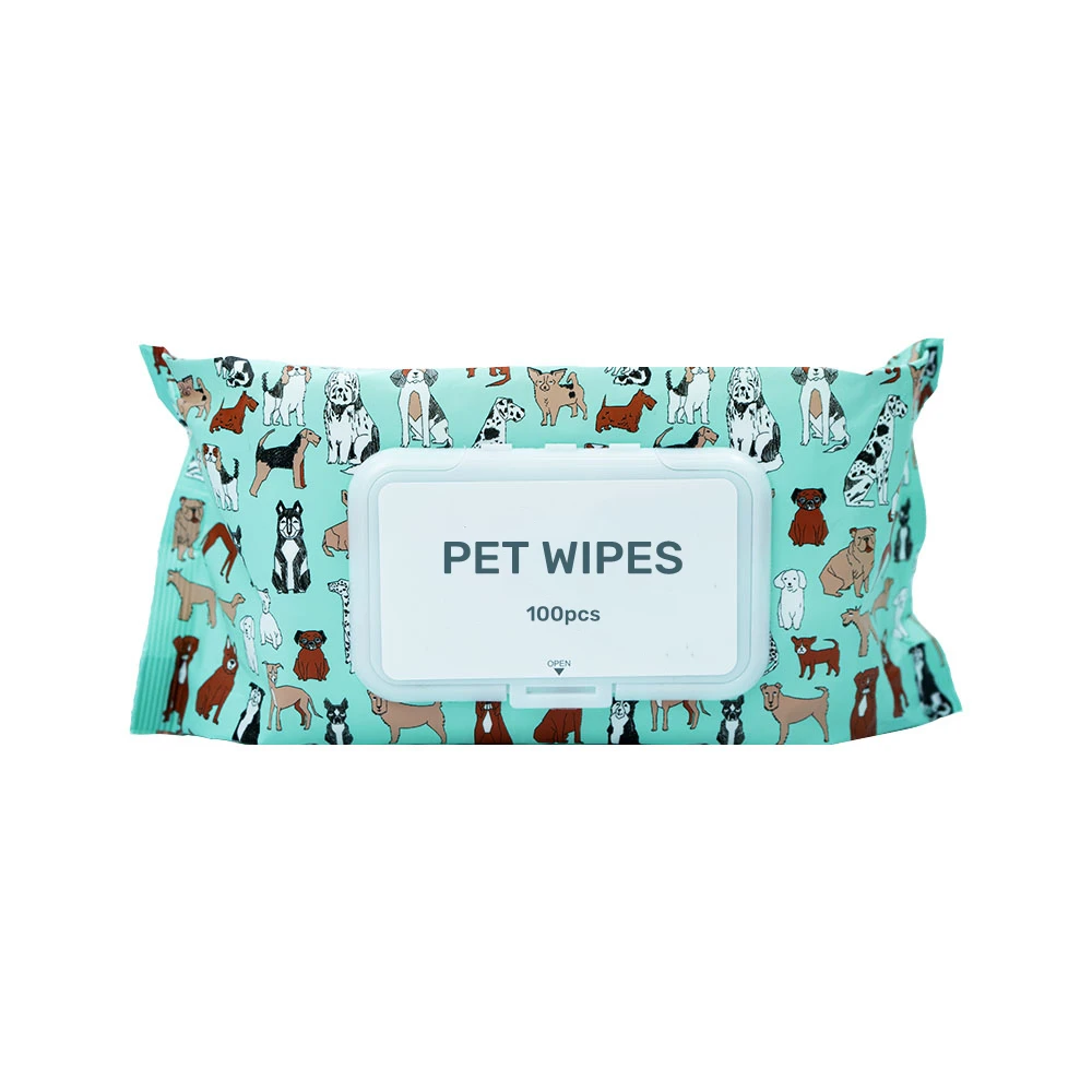 Good quality wholesale hot selling floor cleaning  pet cleansing dog body wipes