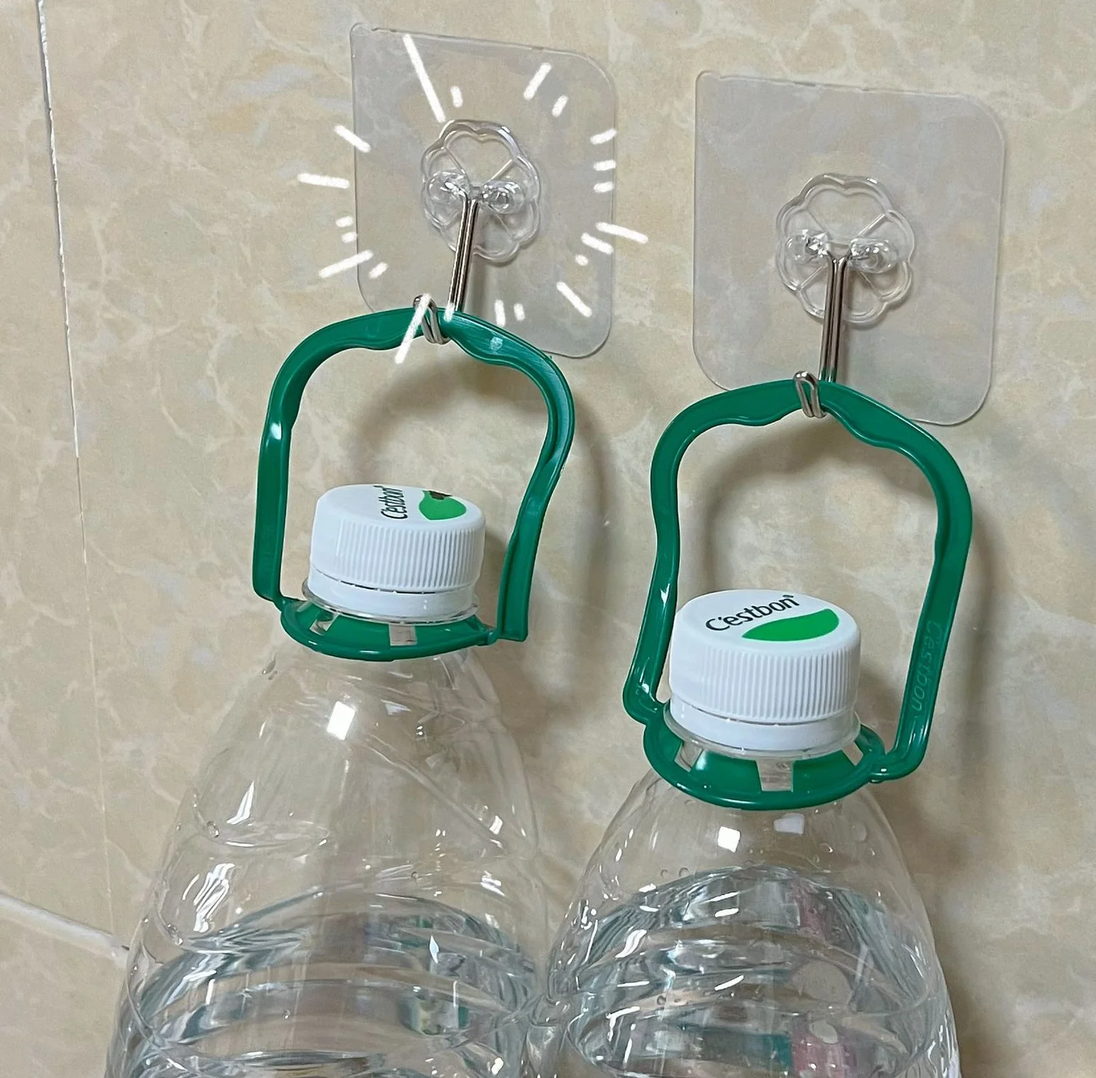 Stick strong paste hook free punching no mark bearing transparent viscose kitchen hook no mark strong Force adhesive hook