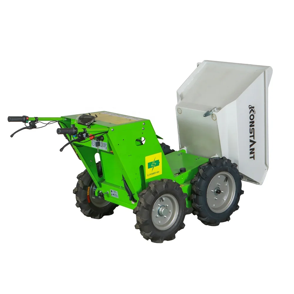 Easy Turning EMC Electric Dumper Easy Turning CE Compact 300kg 4x4 Electric Muck Truck Mini Dumper