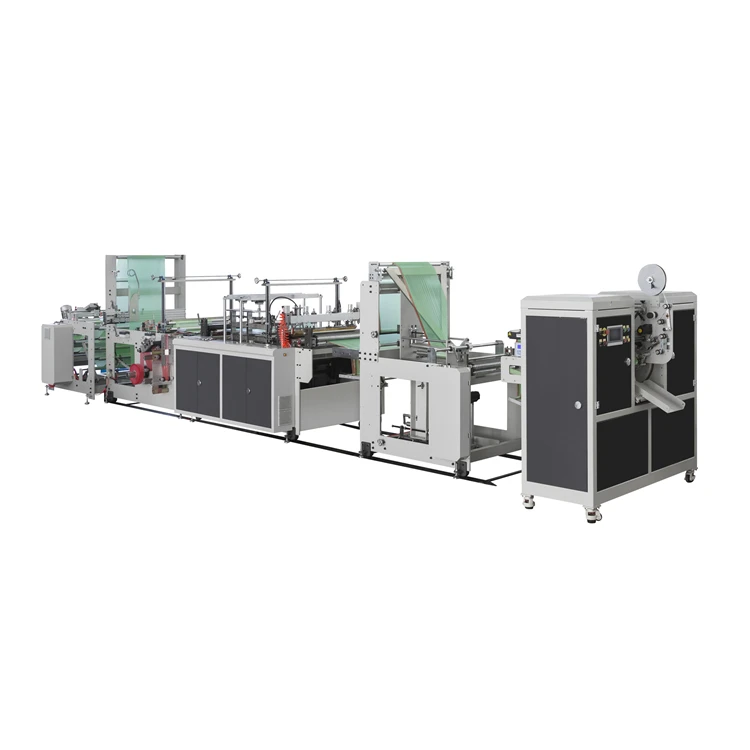 Plastic drawstring bag on roll garbage bag making machine