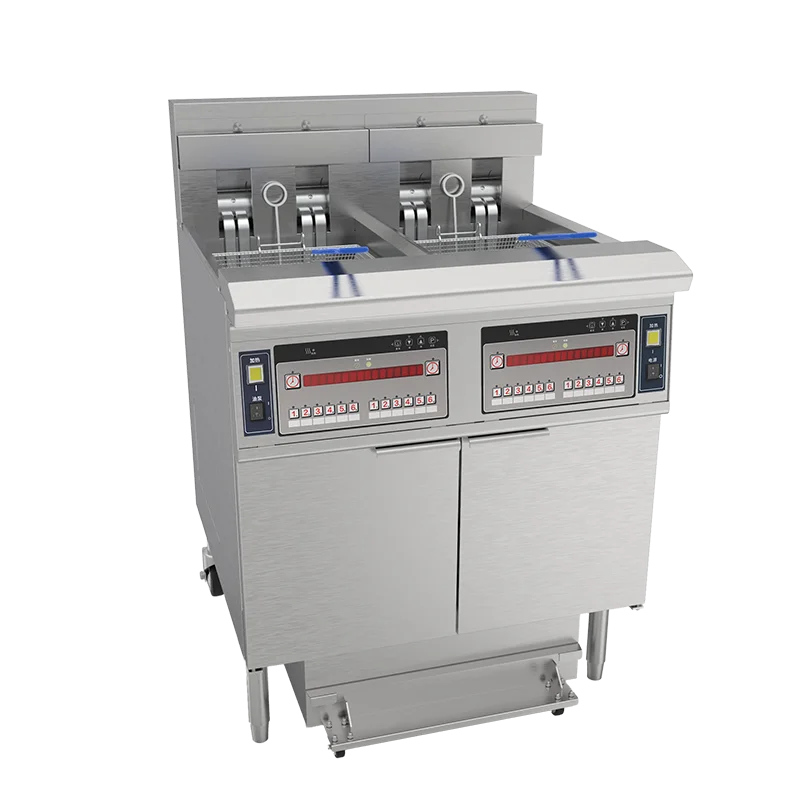 OFE-213 380V electric two tank two baskets with oil filter open deep fryer