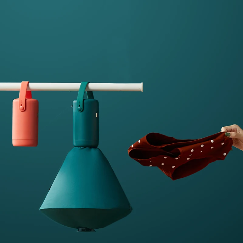 
2021 New Mini Size Portable Clothes Dryer Machine Anion Pasteurization Sterilizer Multi Functions Small Travel Clothes Dryer 
