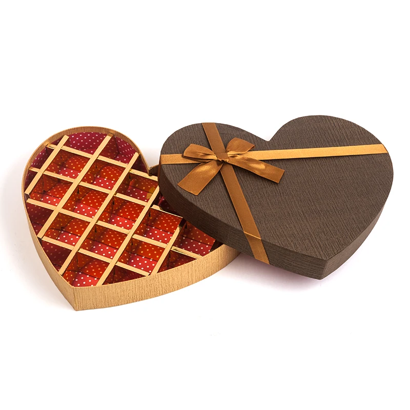 Wholesale Romantic Heart Shaped Paper Cosmetic Candle Decorative Gift Paper Box Wedding Favor Boxes