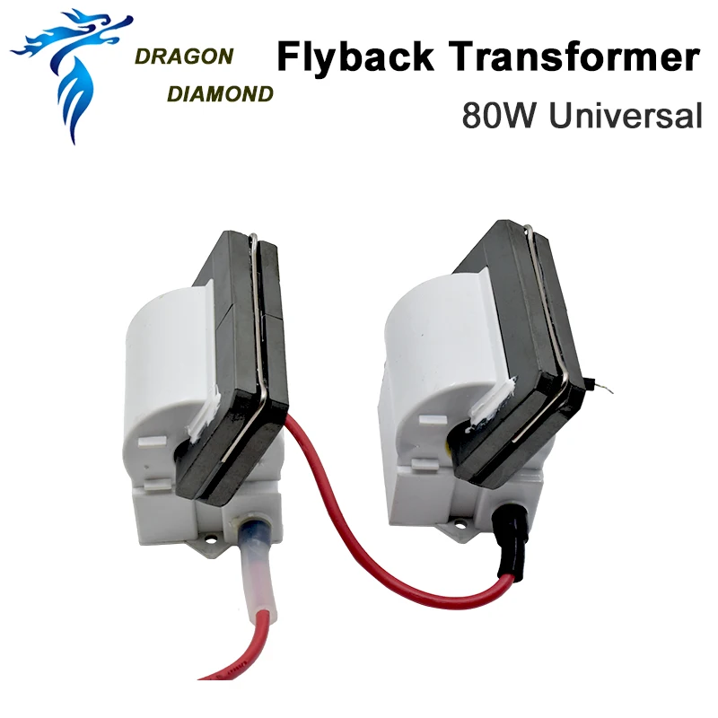 Co2 Laser High Voltage Flyback Transformer 80W Power Supply For CO2  Laser Engraver & Cutting Machine Power Supply