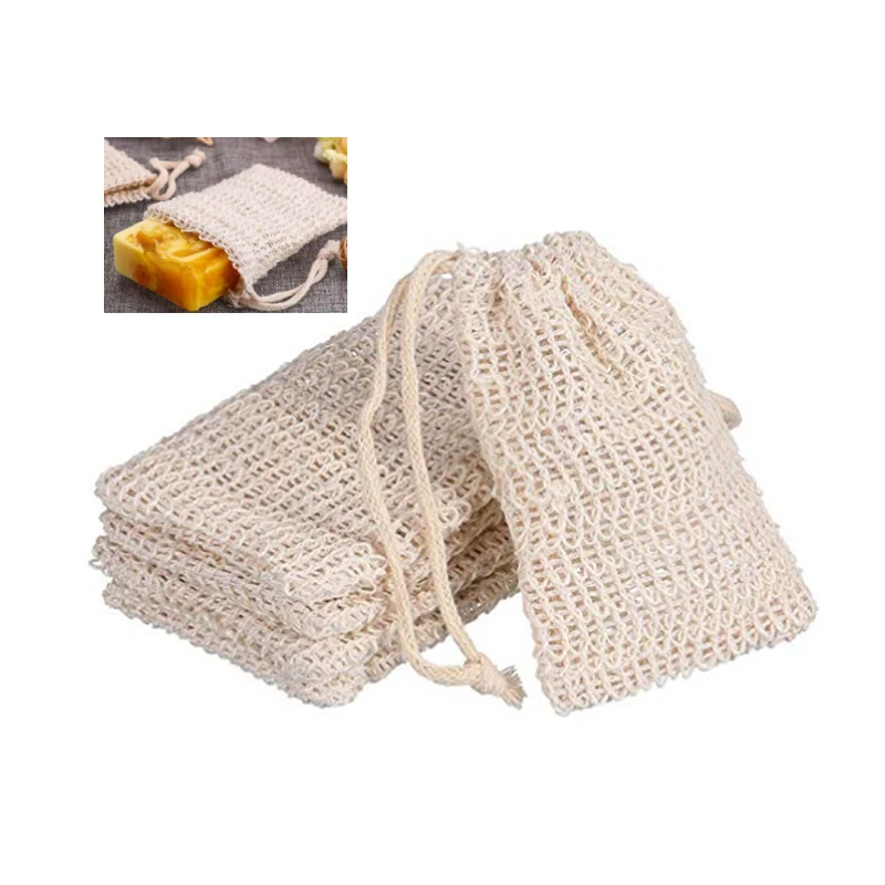 Eco-friendly Easy Clean Reusable Bubble Foam Net Mesh Exfoliating Bag For Bar Soap