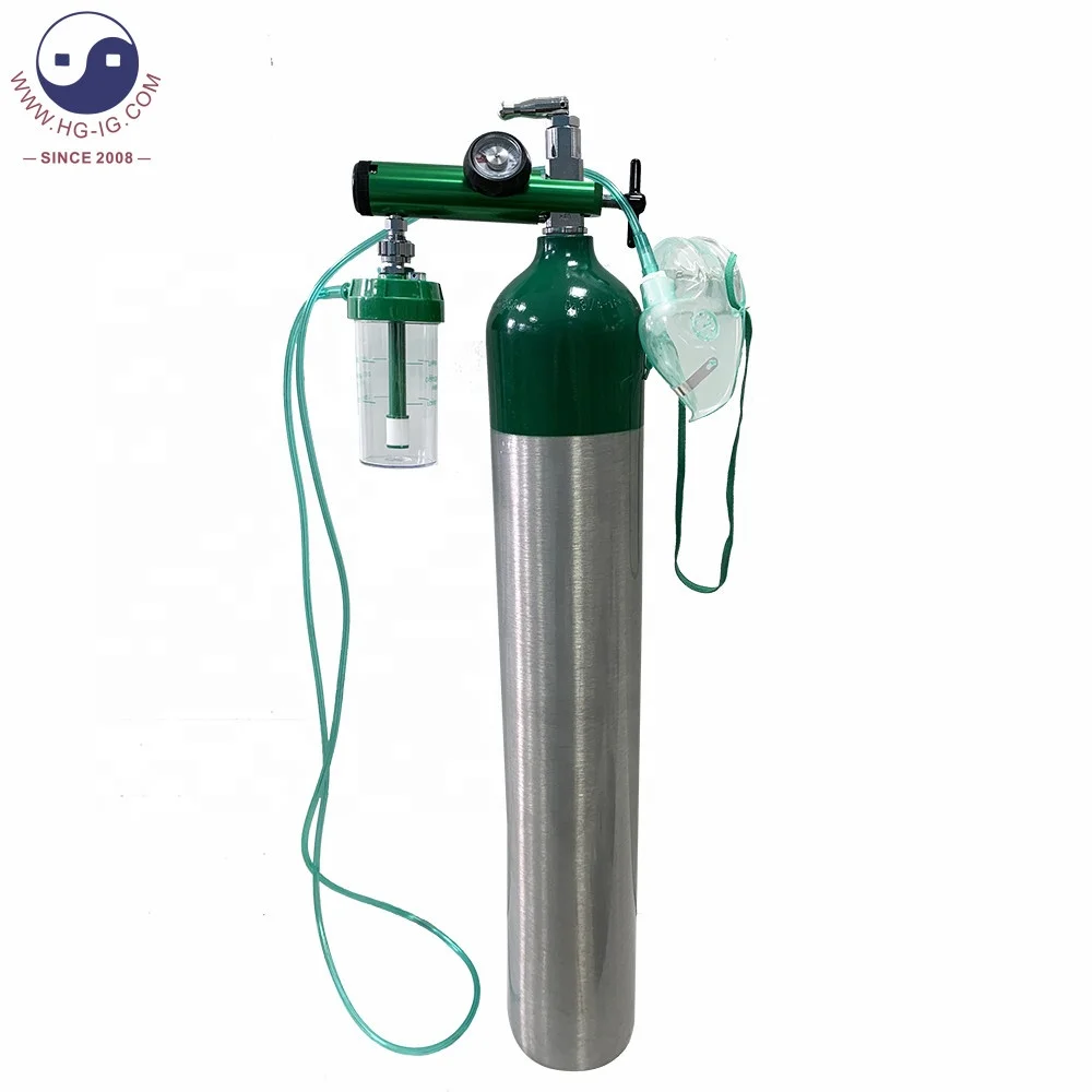 Industrial Use High Pressure 150 Bar Argon/Nitrogen/Oxygen Industrial Gas Cylinder Aluminium Oxygen Cylinder