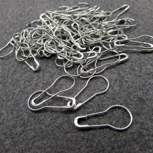 Wholesale Nickel Safety Pin Pear Shape Brass Safety Pin
