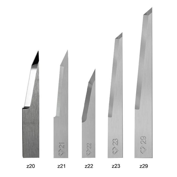 Z10 Z11 Z46 Max Cutting Depth Tungsten Carbide knives Oscillating Zund Flatbed Cutter Blade For Nylon