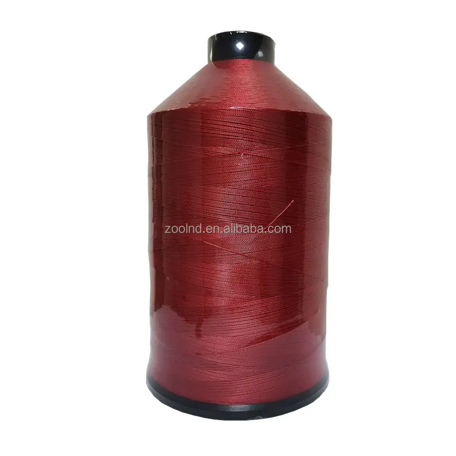 100% Polyester Filament 120D 150D 210D 250D High Tenacity Dyed Polyester Sewing Thread