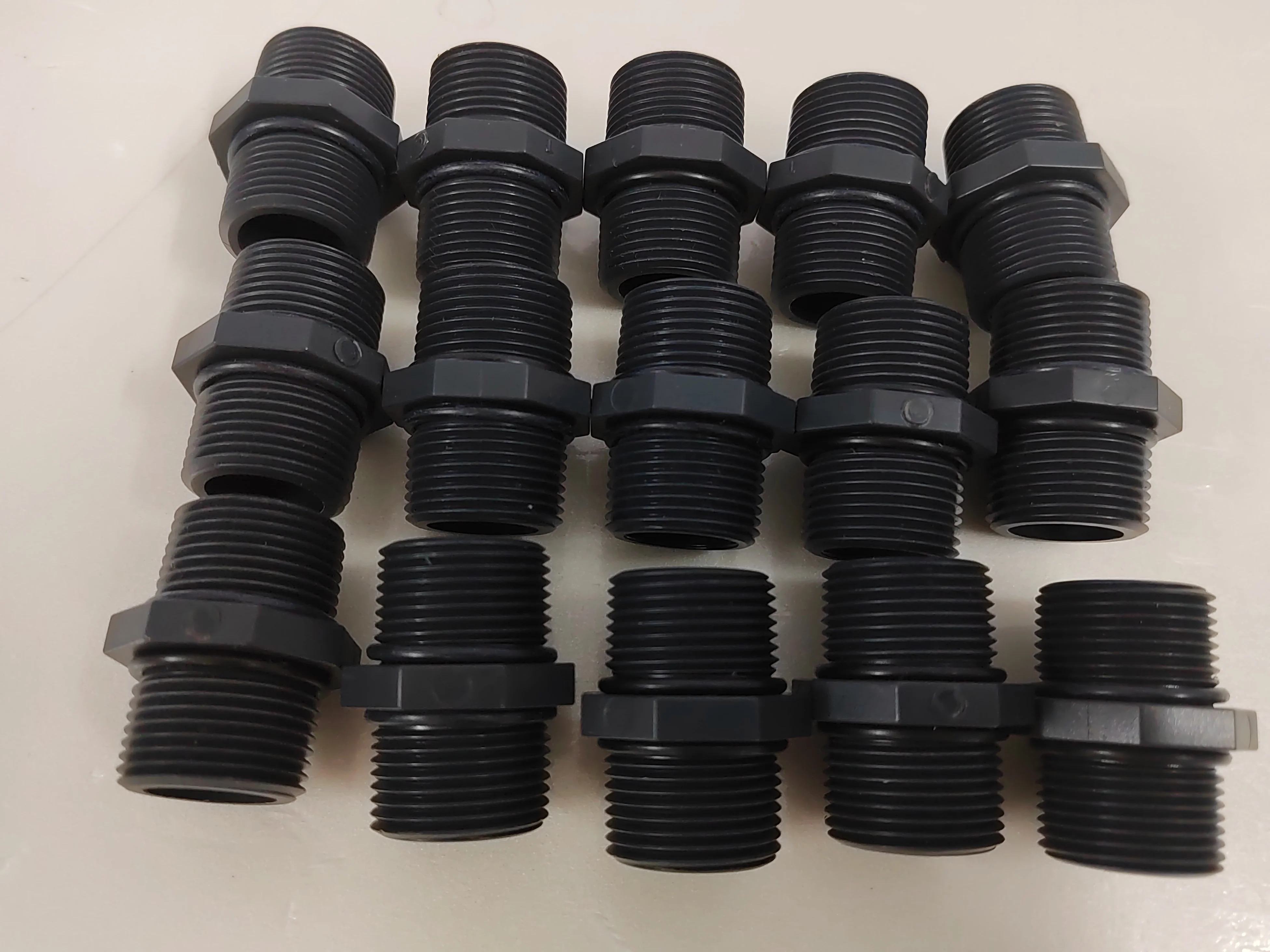 1/4-1 дюйм, двойной Внешний резьбовой адаптер из НПВХ niipple, фитинг для труб из ПВХ, пластиковая соска для воды