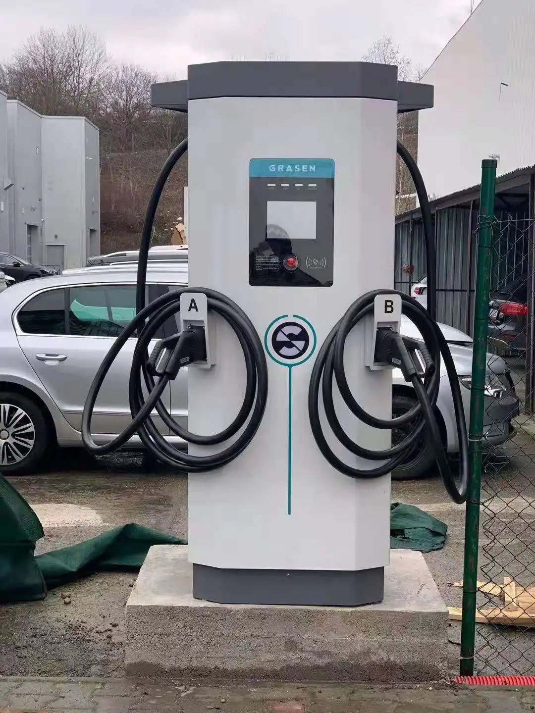 China supplier ev high power charger 150kW dc fast ev charger ccs2 and chademo electric car charger station