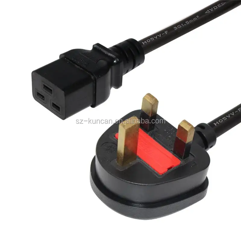 6 футов Великобритании Подключите к IEC320 C19 В 220 в компьютер шнур питания