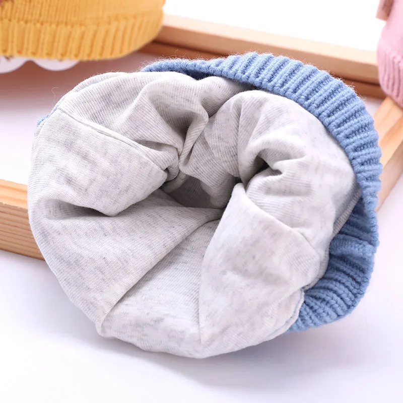 Spot wholesale fun cute photo shoot winter wool hat for baby lovely knitted baby christmas hat