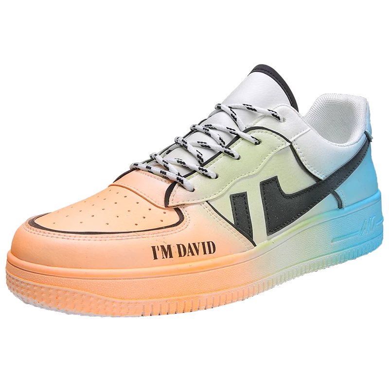 Custom luminous sneakers mens shoes casual sport young men skate shoes