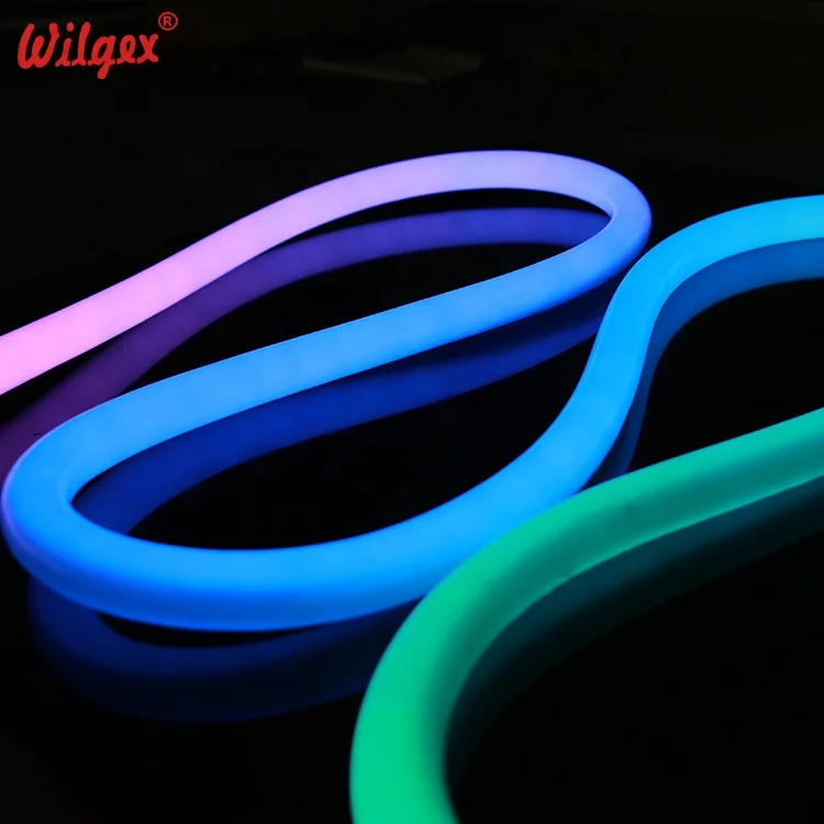 High quality led round light Tape 360 degree IP65 D18mm Pixel RGB WS2811 Addressable neon flexible strip Sign Factory Supply