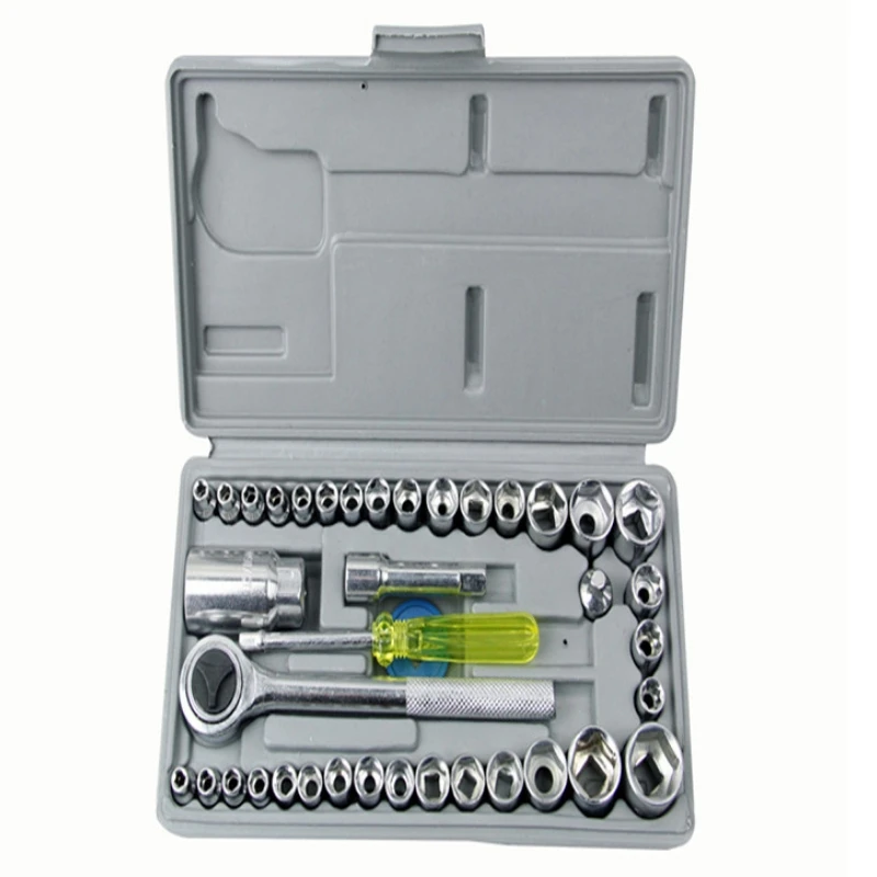High carbon steel 40 PCS  Auto Repair Socket Wrench Tools Set  for car and motorcycle