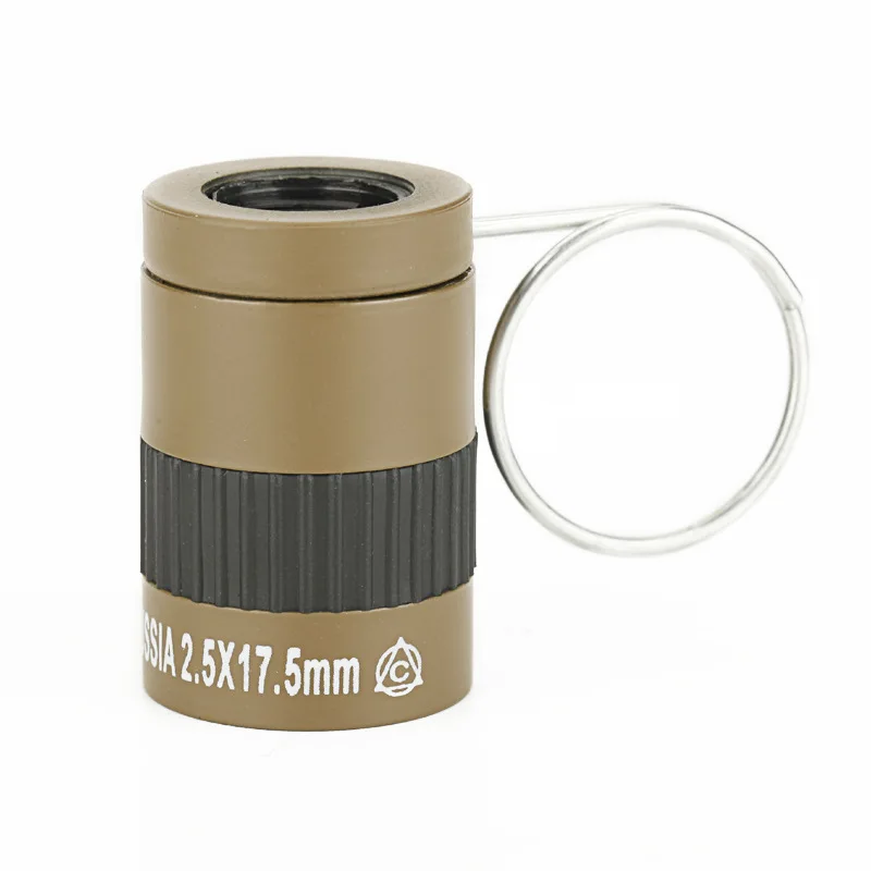 custom outdoor Mini Pocket Miniature monocular Portable telescope 2.5X17.5 Thumb ultra-miniature telescope