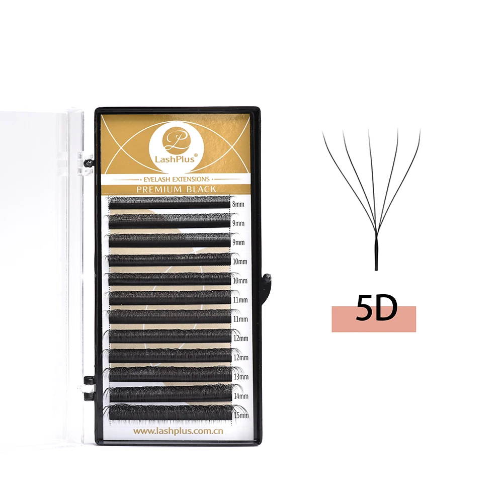 LashPlus  3D-6D faux mink eyelash Korean PBT 3D 4D 5D 8D 0.07mm yy lash extensions private label