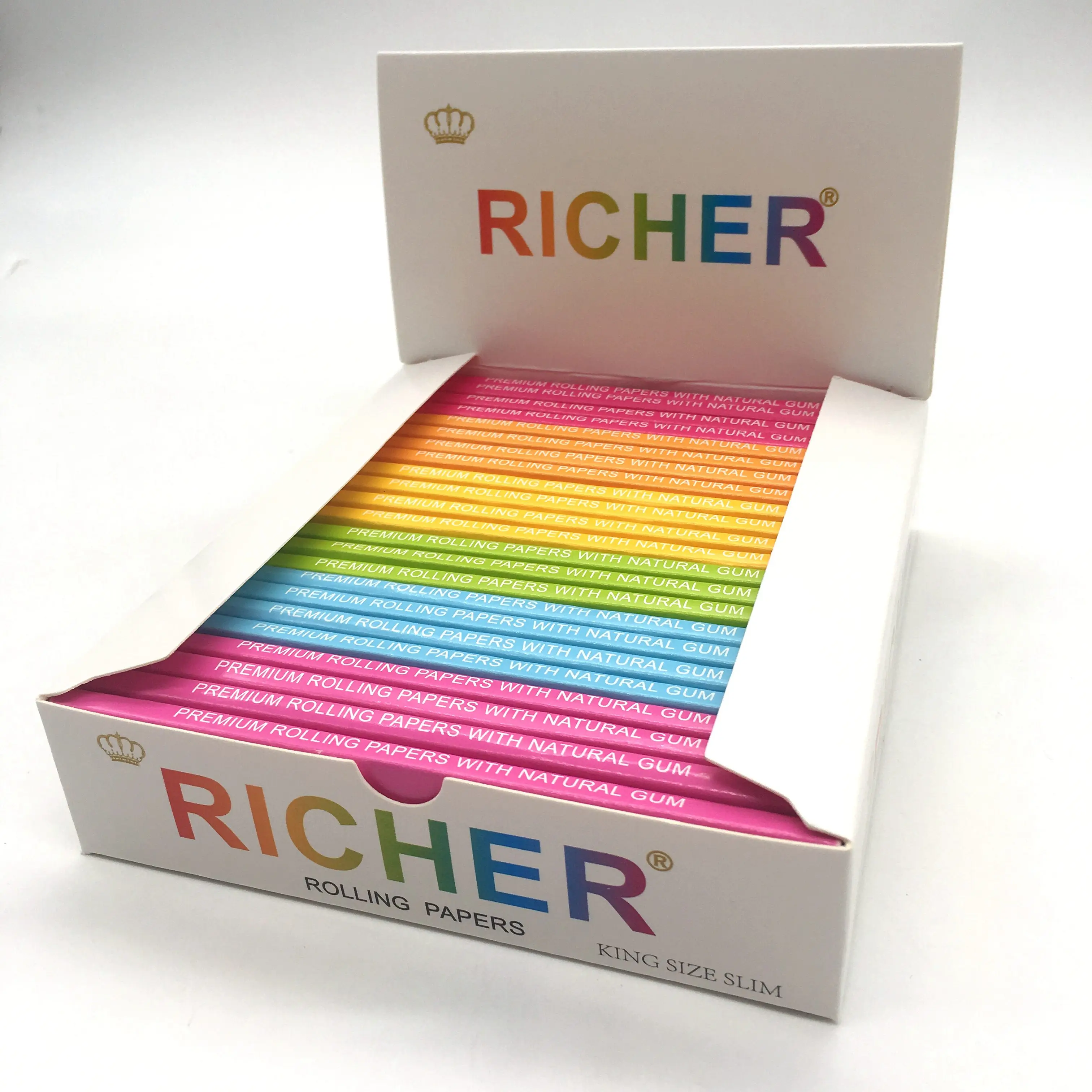 Custom printing pattern/watermark paper hemp cigarette smoking rolling  paper