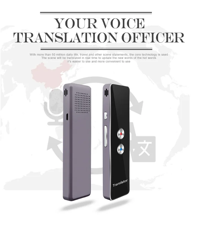 Intelligent learning machine translatorT8 translator T8+intelligent translator Bluetooth multi language translator