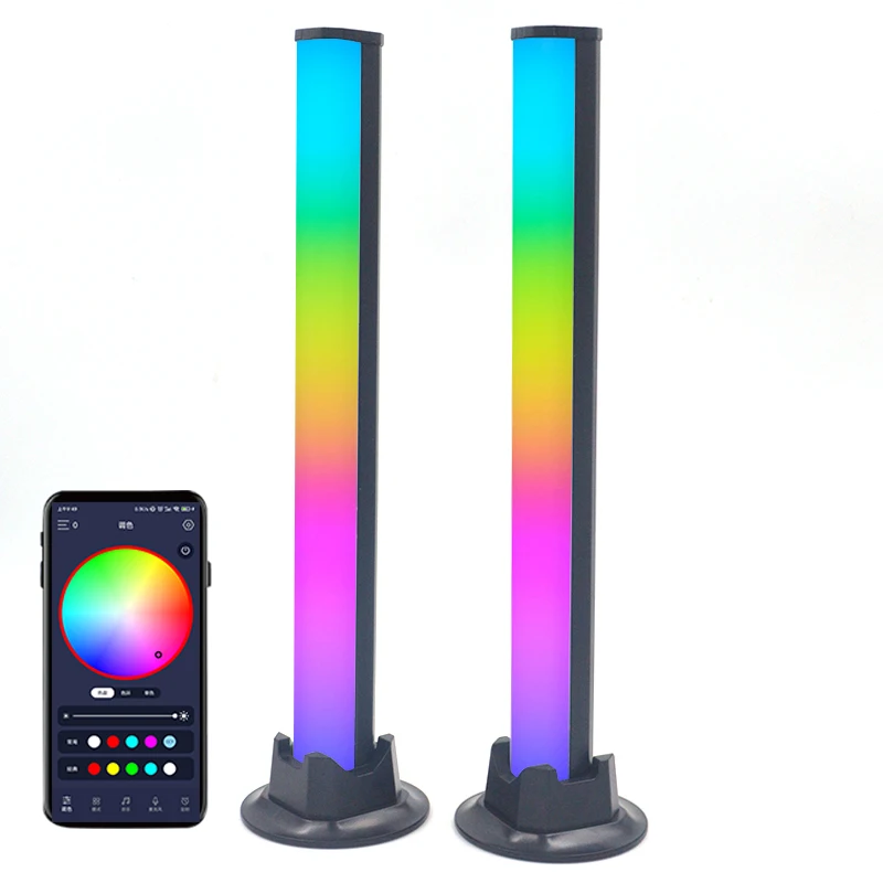 Hot Selling 2 Pack APP Control Smart RGB Light Bar Rhythm Recognition Music Light Ambient Light For TV