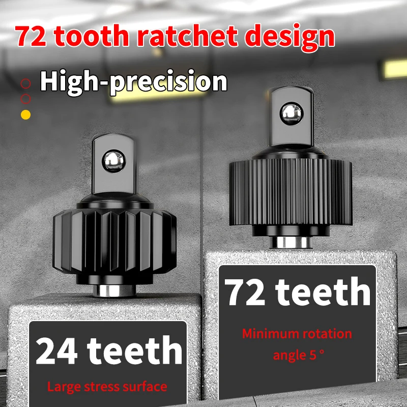 High-quality torque ratchet wrench polished chrome-plated 72-tooth professional quick combination ratchet wrench