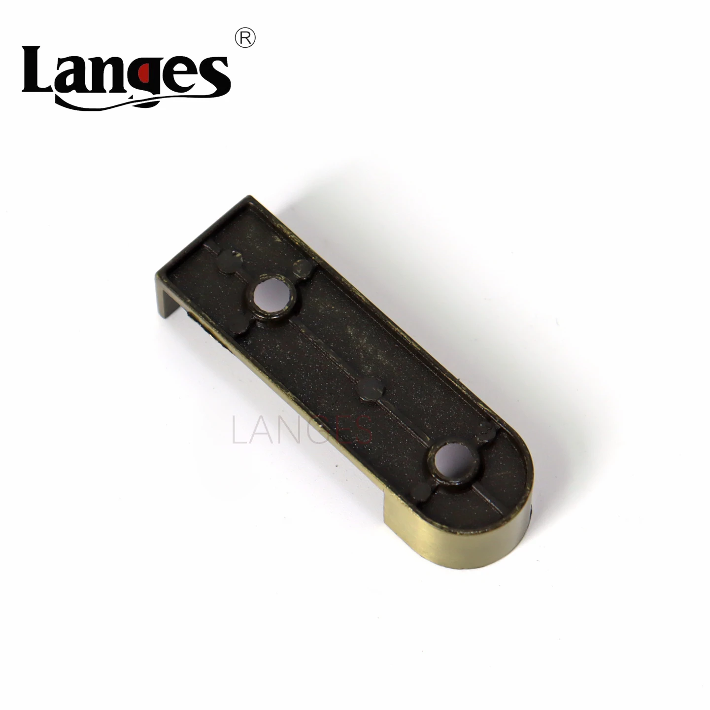 Zinc Alloy Curtain Wardrobe Pipe Flange Closet Support Oval Holder Wardrobe Rod Bracket Diameter 16mm