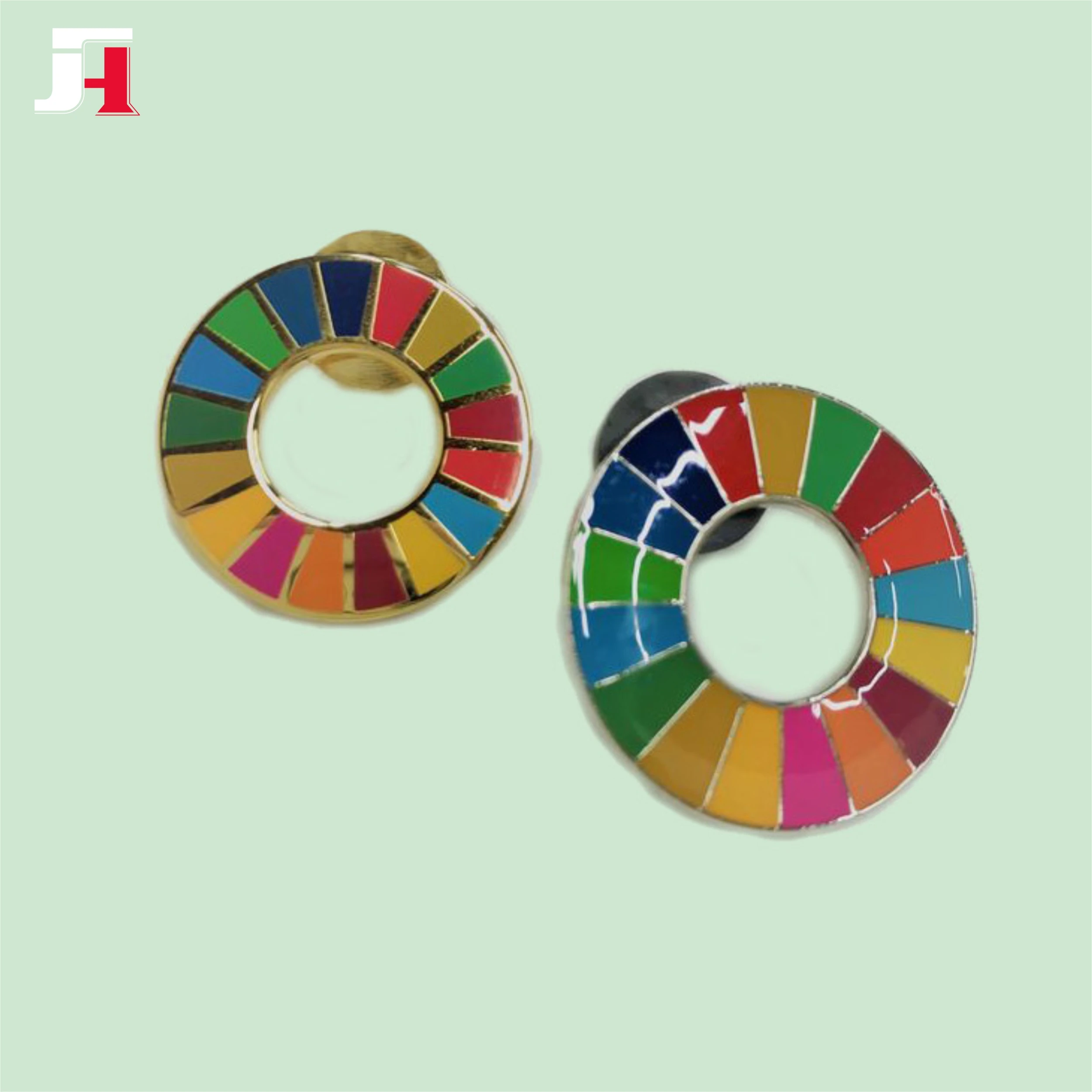 Manufacturer Hot sell High Quality SDG Enamel Pin Mark Professional SDGs Lapel Pins with epoxy custom