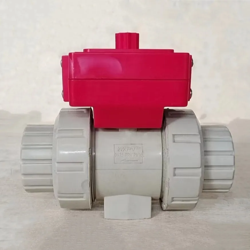 DN20 2 Way UPVC PVC True Union Plastic Ball Valve UPVC Double Union Ball Valve