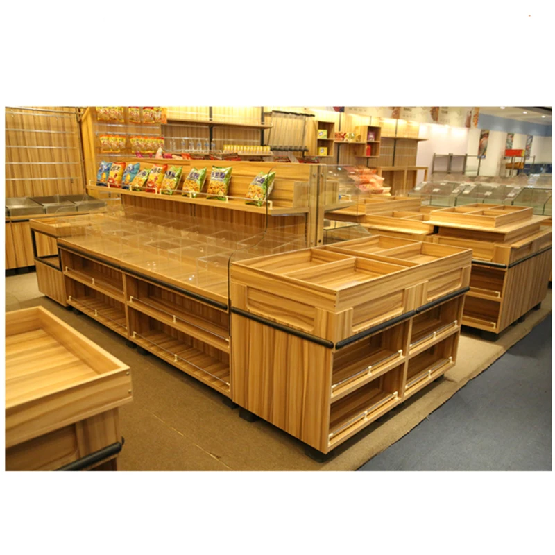 Good Price Two Layers Supermarket Vegetable and Fruit Shelf