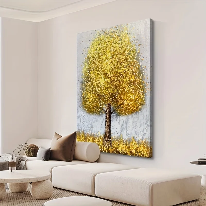 Custom 100% Hand Painted Home Decor Tree Wall Art Decor Pictures Handmade Canvas Artwork Hand Oil Painting