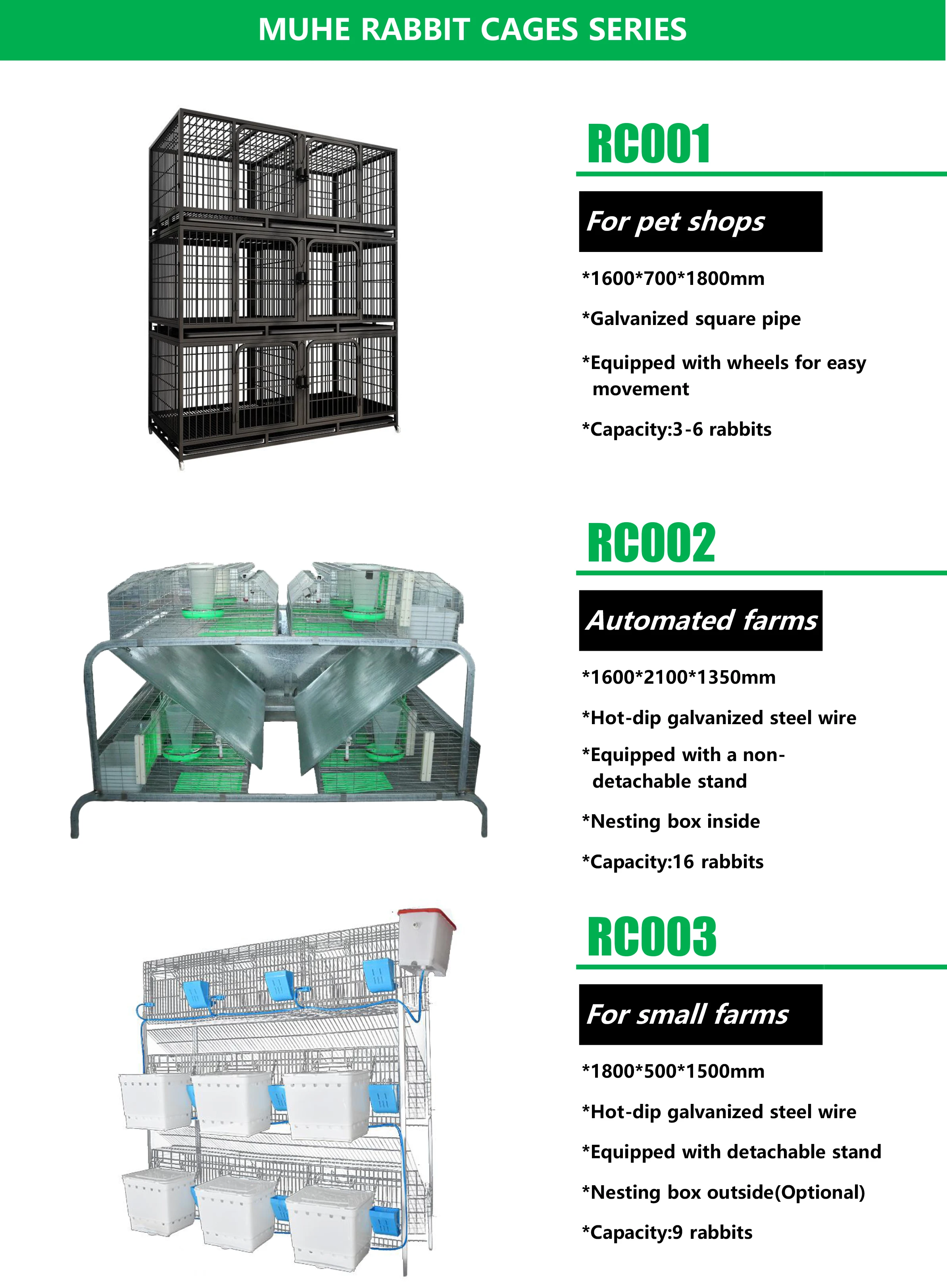 Indoor Rabbit  Farming Cage  Commercial Breeding Farm