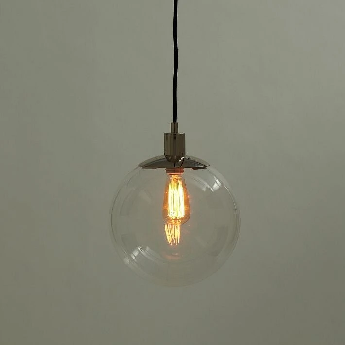 Modern Ceiling Hanging Light Nordic Clear Glass Ball Pendant Lamp