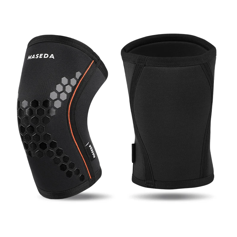 KS-2226# SCR SBR 5mm Or 7mm Weightlifting Knee Sleeve Anti-Slip Compression Powerlifting Neoprene Knee brace