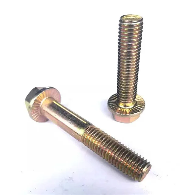 China  factory Supplier Din6921 2205 2507 Galvanized high strength Stainless Steel 304 316 m6 m8 m10 A2-70 Hexagon Flange Bolts