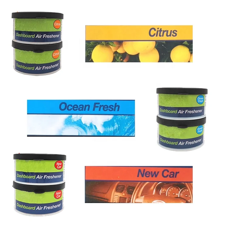 2 Pack Custom Fragrance Gel Car Air Freshener Container Simple Design Odor Eliminator Popular  Air Freshener Gel