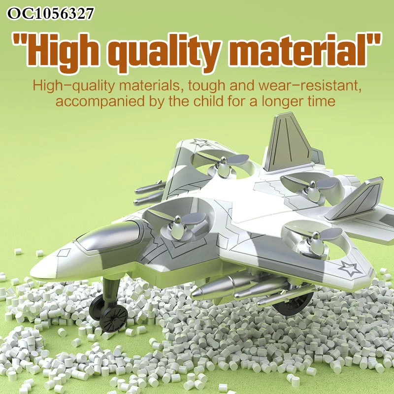 Low price model plastic sliding small friction power plane toy for kids boys