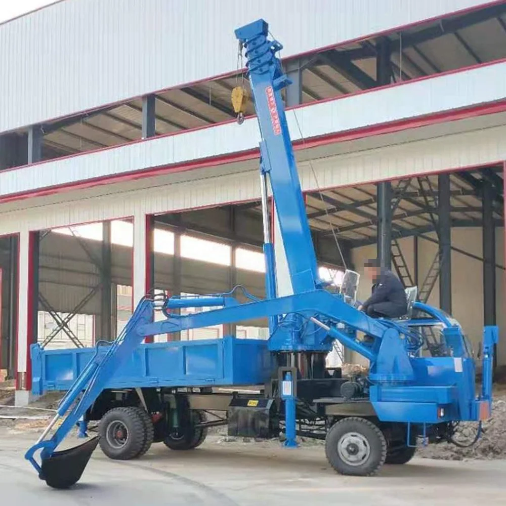 Factory direct sales fine processing Truck mounted excavator mini wood grabber Homemade car excavator