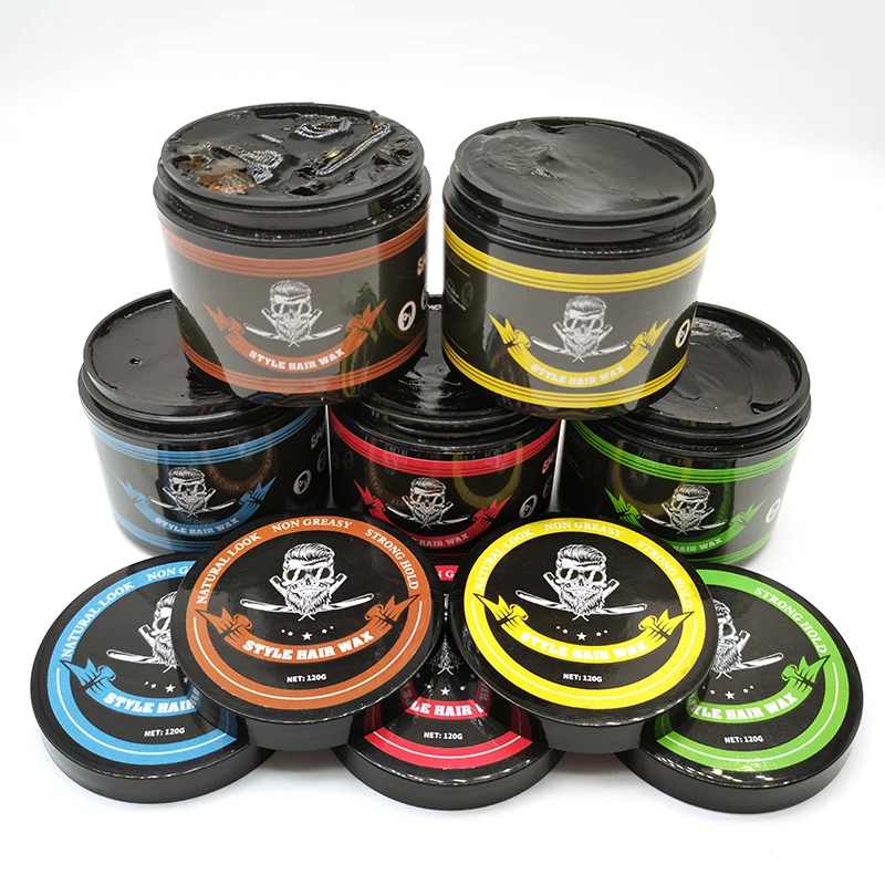 Salon Barber hair products strong hold water base private label wave pomade hair gel for men