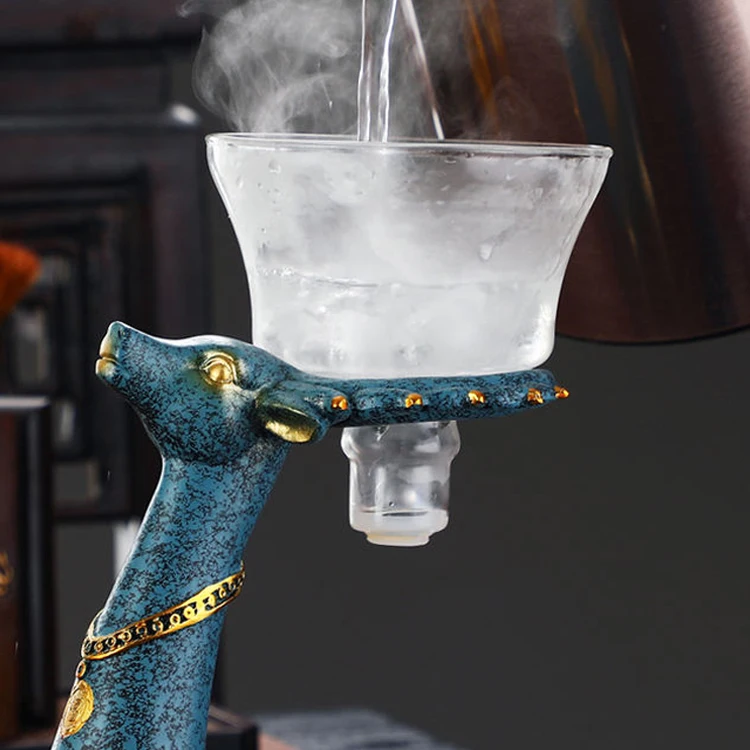 Glass Automatic Lazy Tea Set Magnetic Heat-Resistant semi-automatic glass teapot set