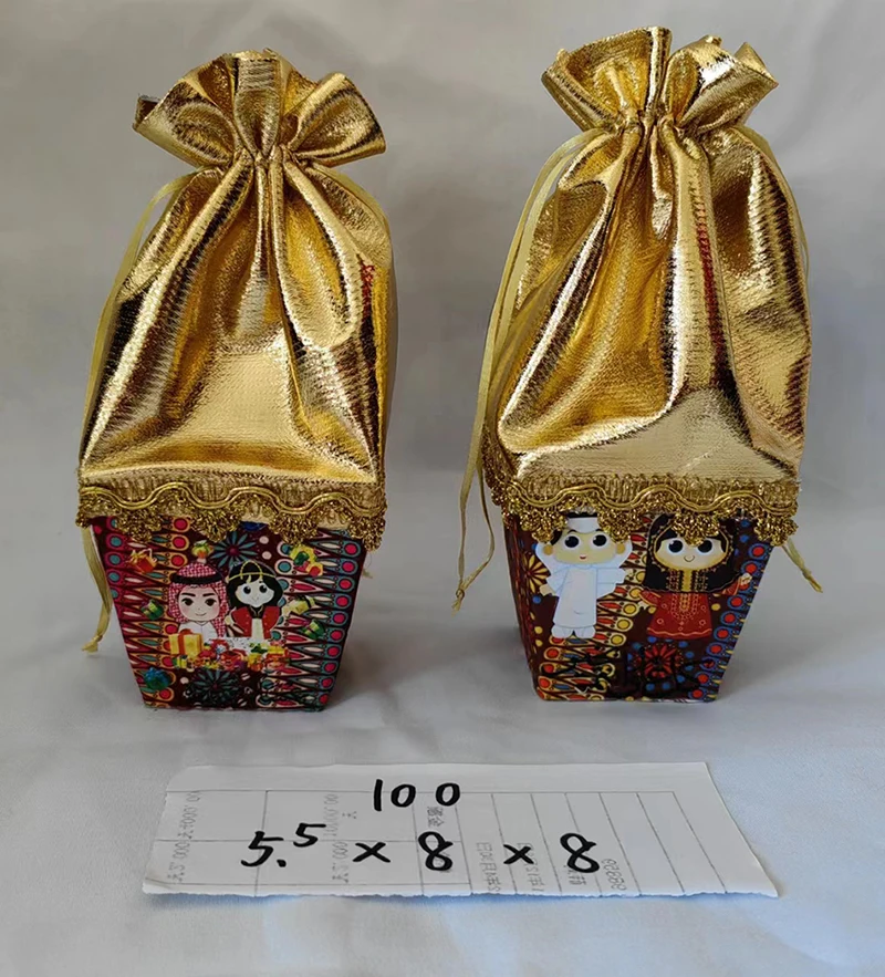 Wedding Gift Jewelry Organizer Case Plastic Candy Box Snack Serving Tray Eid Ramadan Style Storage Organizer Container