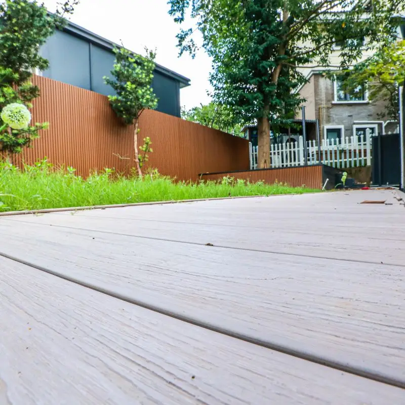 Waterproof Anti-Slip WPC Deck Traditional Style Outdoor Terrace Flooring Wood Plastic Composite for Garden and Exterior Use