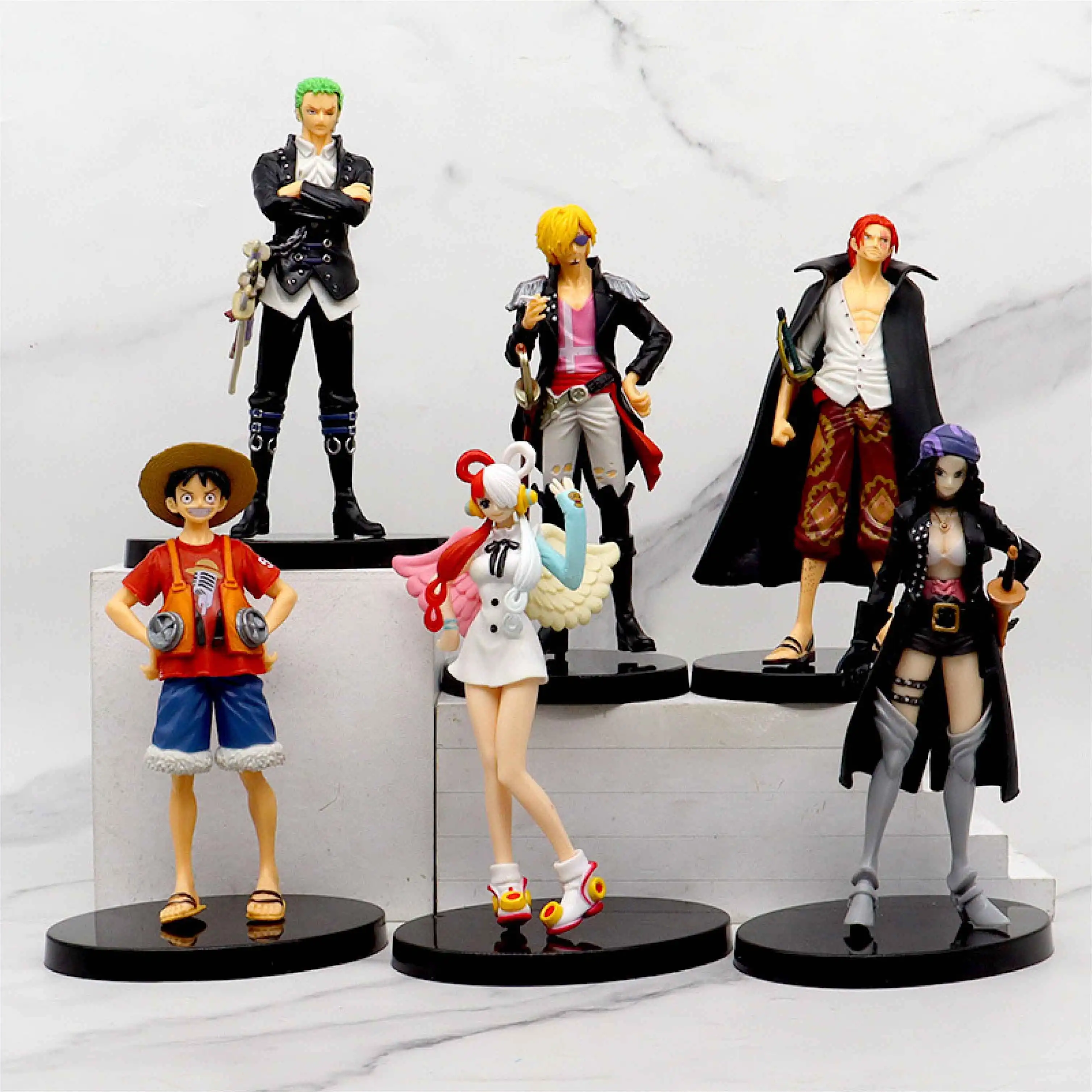 Hot Sale One Pieces Anime Figure Luffy Zoro Sanji Ace Collect Figurine Doll Toys for Children Gift